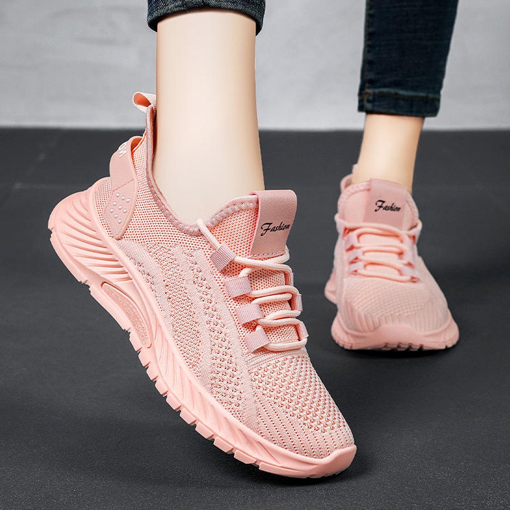 Women's knit running sneakers